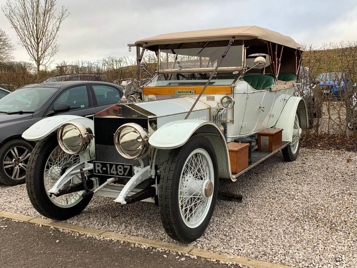 Katie Forrest's "Nellie" 1912 Rolls Royce Silver Ghost at the Bicester Heritage Sunday Scramble